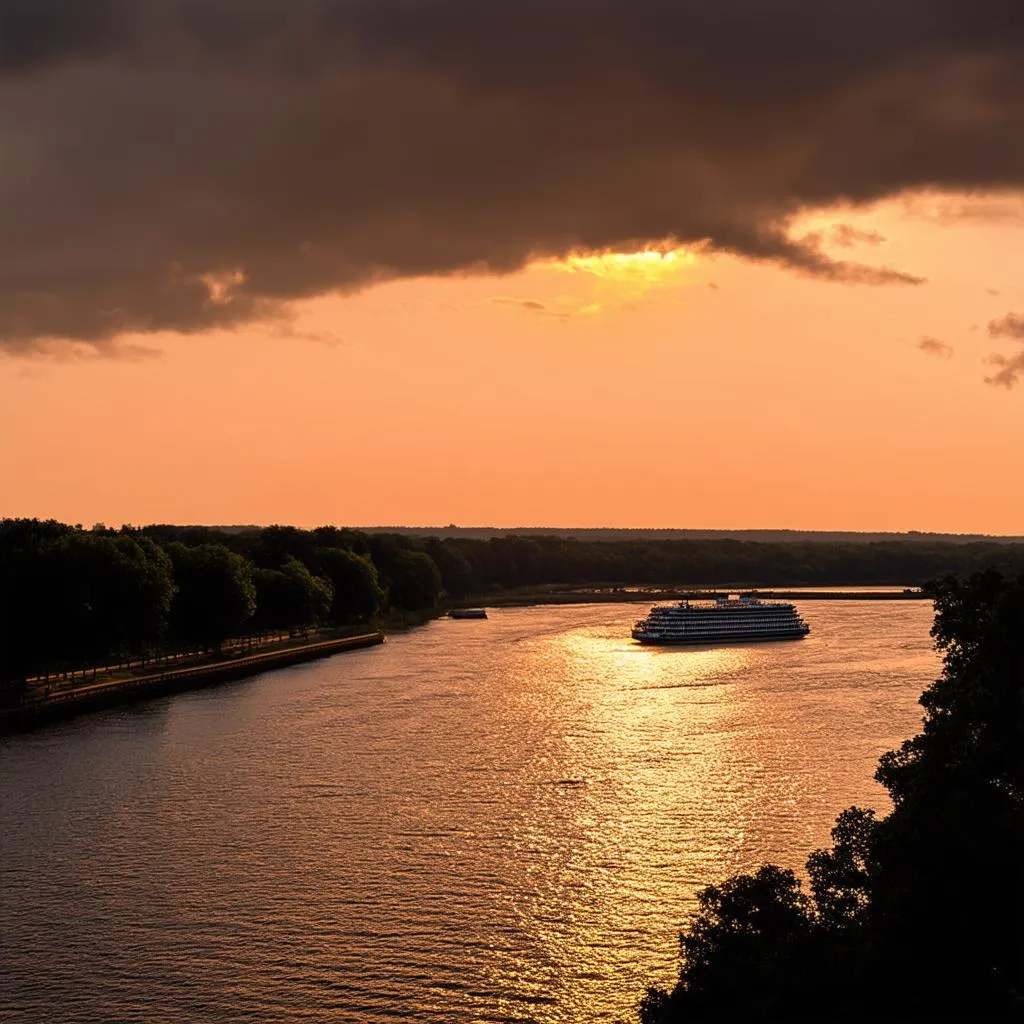  Scenic photo of the Mississippi River